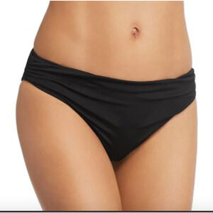 STELLA MCCARTNEY Women's Black and Cream Cheeky Bikini Bottom Size Small NWT